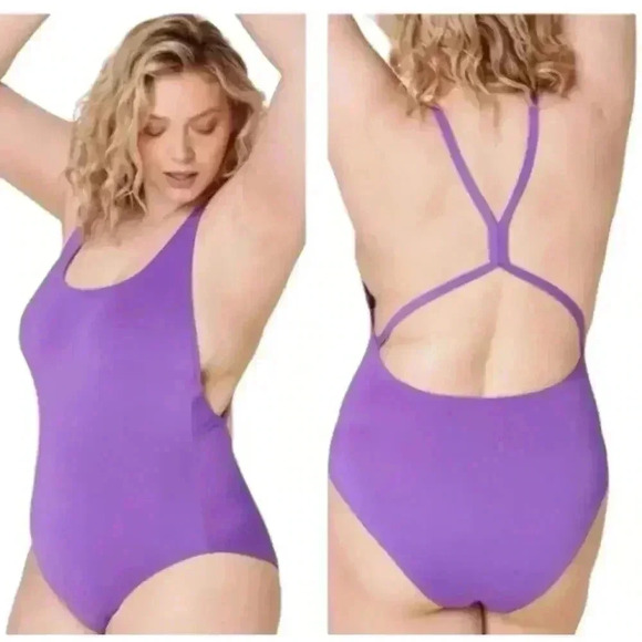Andie Other - Andie Swim The Marina Violet One Piece Swimsuit NEW NWT!